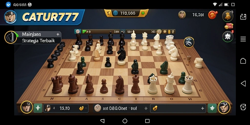 Tampilan gameplay catur yang menarik dan strategis.