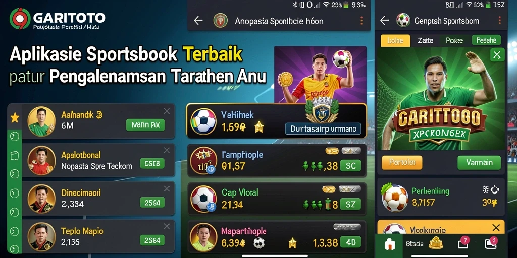 Tangkapan layar utama GARITOTO menampilkan antarmuka taruhan olahraga yang menarik.