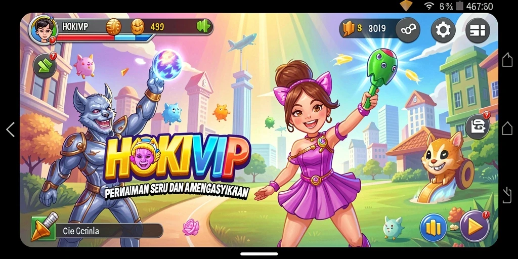 Tampilan gameplay HOKIVIP yang mendebarkan dan penuh tantangan.